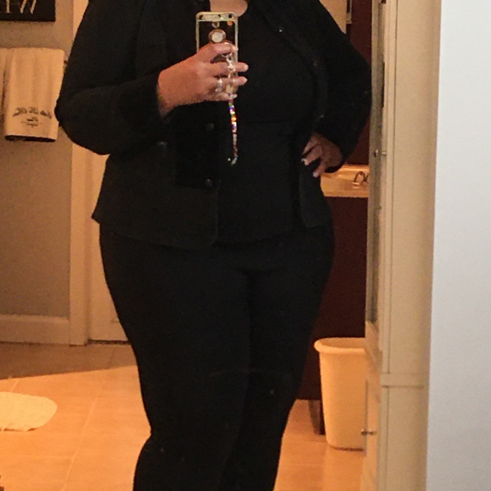 Ralph Lauren Black button up short jacket